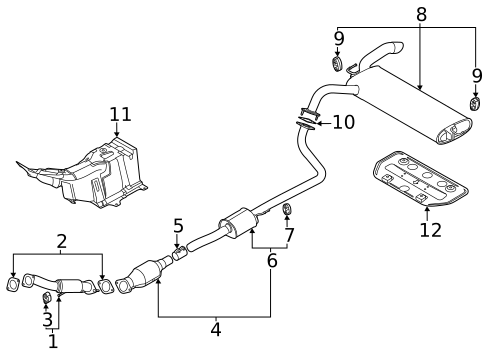 Exhaust Components for 2025 Kia Seltos #0
