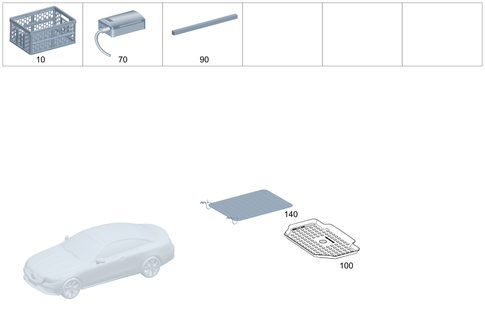 Luggage/Load Compartment Equipment for 2013 Mercedes-Benz SL550 #0