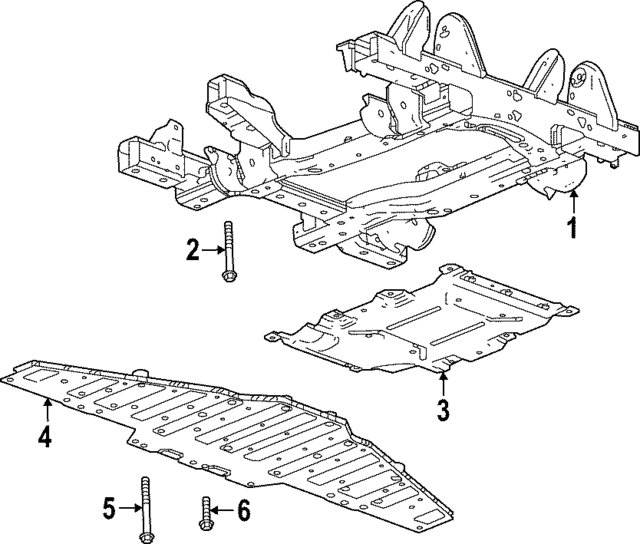 85559170 - : Part# 85559170 Suspension Sub-Frame Cross-Member for GMC: Hummer EV Pickup Image