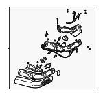 19208062 - Electrical: Headlamp Assembly for Cadillac: Seville Image
