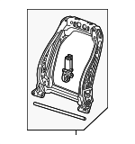 13598735 - Body: Seat Back Frame for Cadillac: ATS, CTS, Escalade, Escalade ESV | Chevrolet: Silverado 1500, SS, Suburban, Tahoe | GMC: Sierra 1500, Yukon, Yukon XL Image