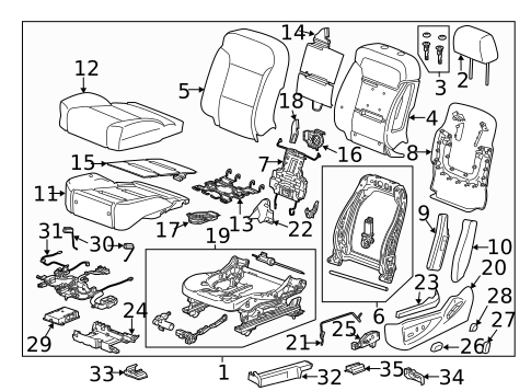 Rear Seat Components for 2016 Chevrolet Silverado 1500 #3