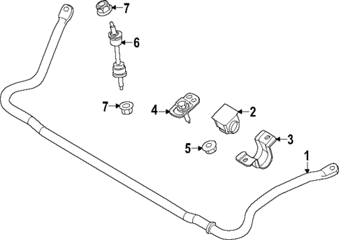 Stabilizer Bar & Components for 2023 Ford F-450 Super Duty #1