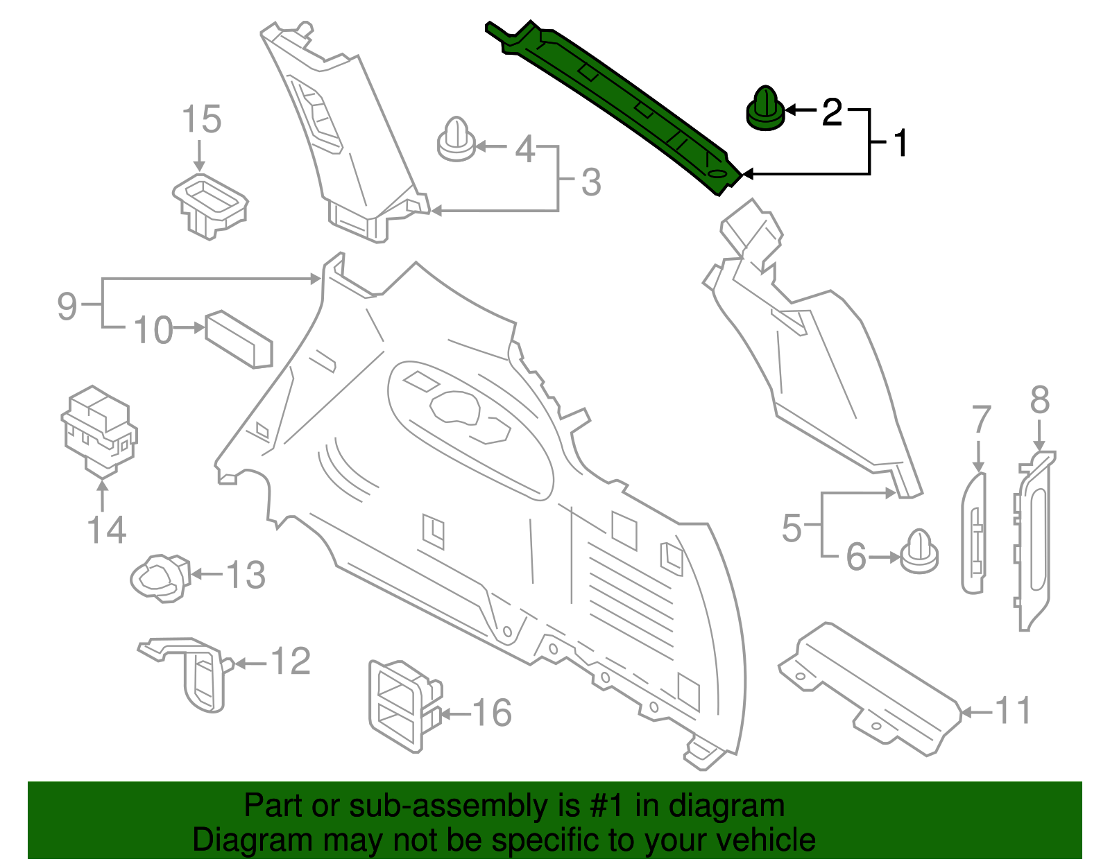 2011-2020 Infiniti Upper Trim 84940-1LZ1A | Faulkner Infiniti of Willow ...