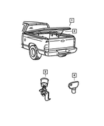 5018117AA - Mopar Accessories - Component Parts: Hard-tonneau Lock Kit for Mopar Image