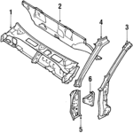 752720220 - Body: Cowl Top Panel for Subaru Image