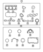 68003770AD - 3.5L Gas; Engine: Engine Upper Gasket Package for Mopar Image