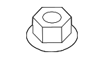 51759F6000 - Engine: Front Mount Bracket Nut for Hyundai Image