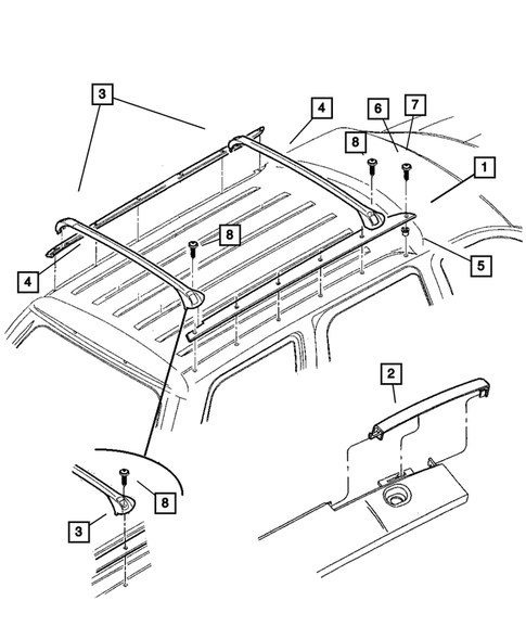 Luggage Rack for 2003 Dodge Durango #0