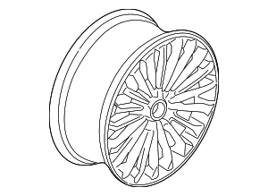 KS7Z1007D - : Wheel Assembly for Ford: Fusion, Police Responder Hybrid, SSV Plug-In Hybrid Image