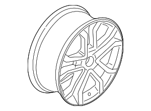 KS7Z1007E - Suspension: Wheel Assembly for Ford: Fusion, Police Responder Hybrid, SSV Plug-In Hybrid Image