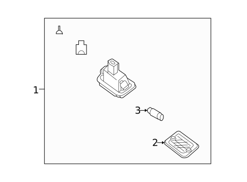License Lamps for 2009 Mercedes-Benz CLK350 #0