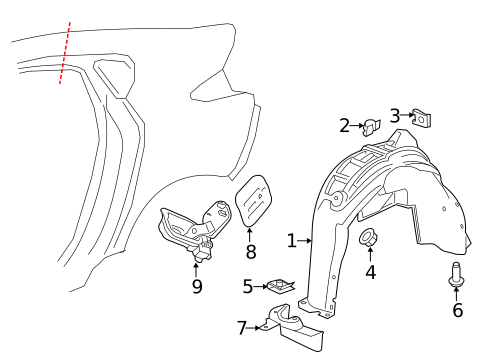 Quarter Panel & Components for 2019 Chevrolet Volt #0