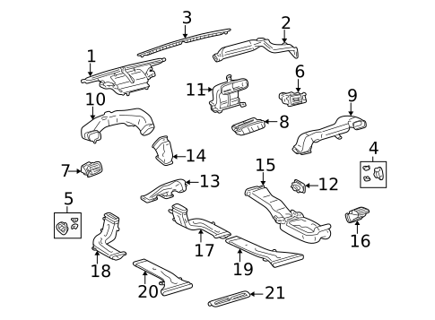 Ducts for 2005 Lexus LS430 #0