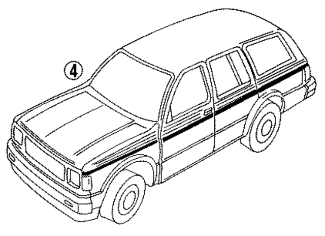 15653823 - Body: Stripe Tape for GM Image