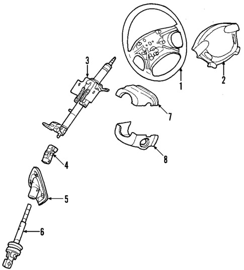 Steering Wheel for 2003 Kia Sedona #0