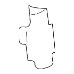 31292028 - Body: Upper Center Pillar Trim Clip for Volvo: C30, XC60 Image