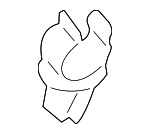 8650529 - Body: Rear Sill Plate Clip for Volvo: C30, V70, V90, V90 Cross Country, XC60, XC70, XC90 Image