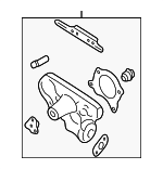 B6BF15010RMF - : Water Pump Assembly for Mazda: Miata, Protege Image