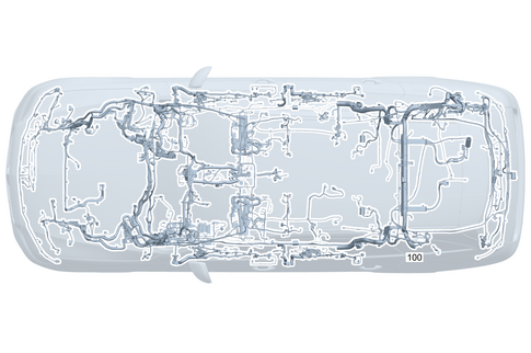 Frame Floor System Main Wiring Harness for 2025 Mercedes-Benz E 53 AMG&reg; #0