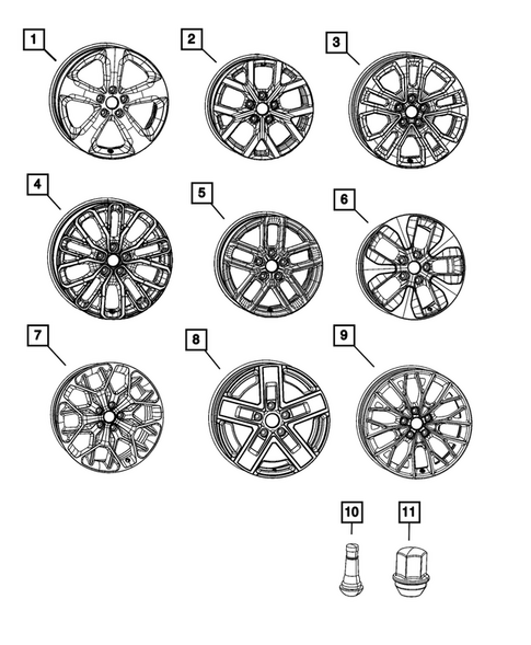 Wheels, Tires and Hardware for 2026 Jeep Grand Cherokee L #0