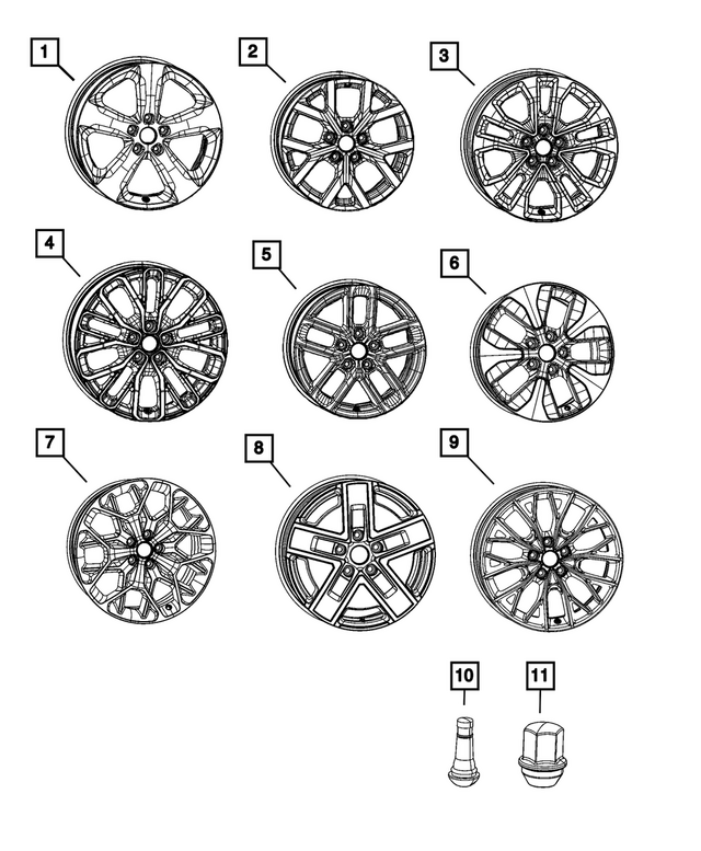 68596560AC - : Aluminum Wheel for Mopar Image