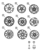 68596560AC - : Aluminum Wheel for Mopar Image