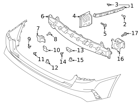 Bumper & Components - Rear for 2022 Kia Sorento #1