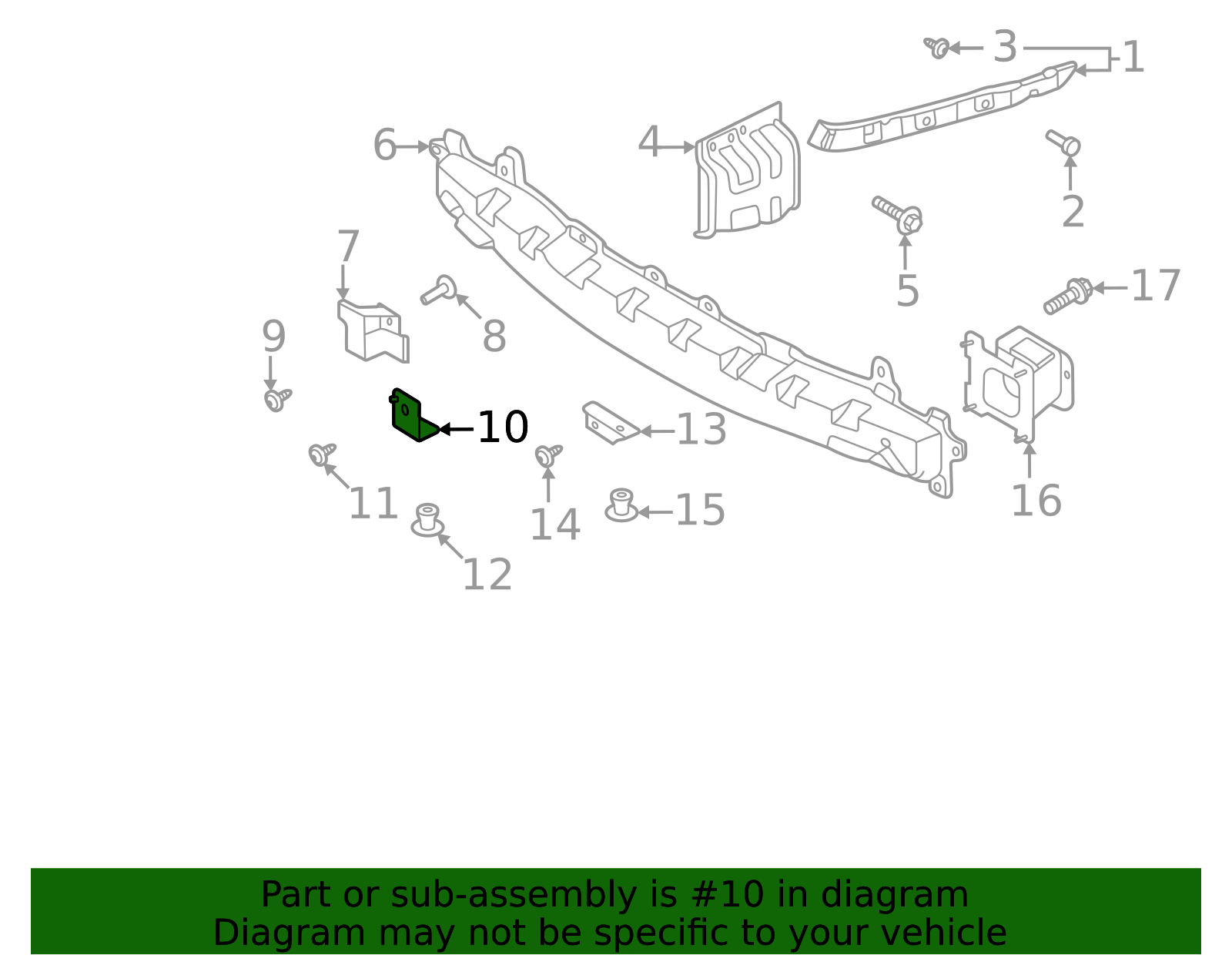 86637-P2000 - Lower Bracket 2021-2024 Kia Sorento | Kia.Parts Store