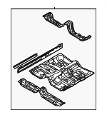 3W7Z5411135AA - Body: Floor Pan for Ford: Crown Victoria | Mercury: Grand Marquis, Marauder Image