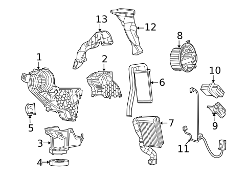 Auxiliary Heater & AC for 2017 Dodge Journey #0