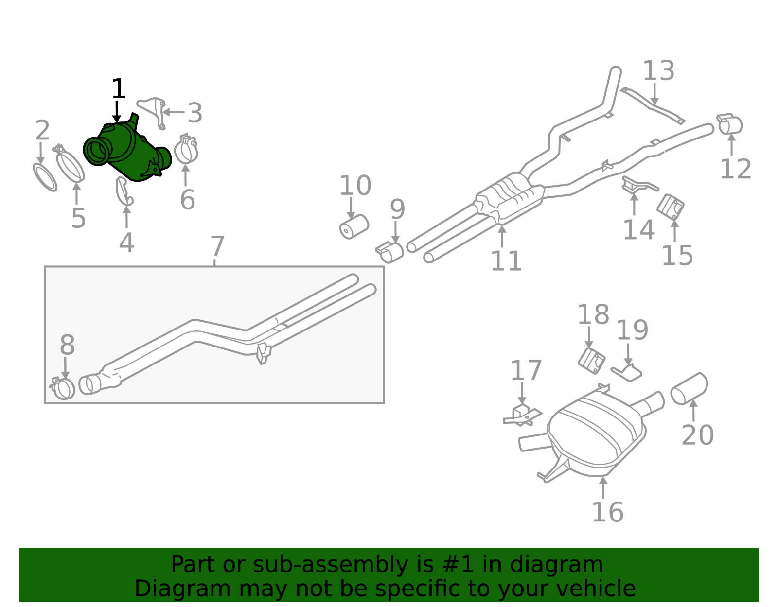 18407645241 - 2010-2017 BMW Catalytic Converter (18-40-7-645-241) | BMW ...
