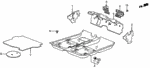 72820SF0671ZB - : Floor Mat *B49L* (Fair Blue) for Honda Image