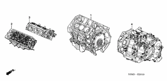 Engine Assy. - Transmission Assy. for 2003 Acura CL #0