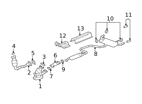 Exhaust Components for 2008 Saturn Aura #0
