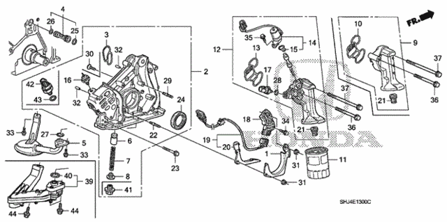 Oil Pump for 2008 Honda Odyssey #0