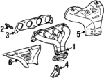 94858430 - : Exhaust Manifold for Chevrolet: Prizm Image