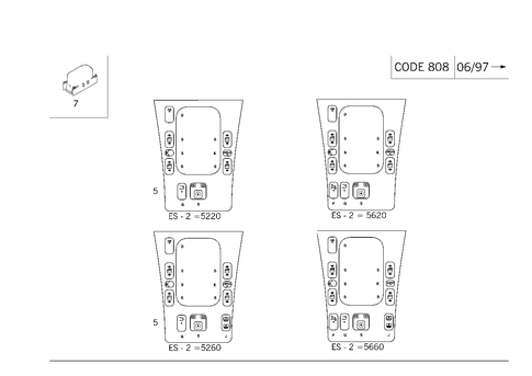 Wooden Cover in Housing with Stowage Tray with Autom. Child Seat Recognition for 1994 Mercedes-Benz E420 #1