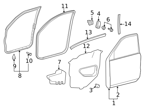 Door & Components for 2014 Toyota Land Cruiser #0
