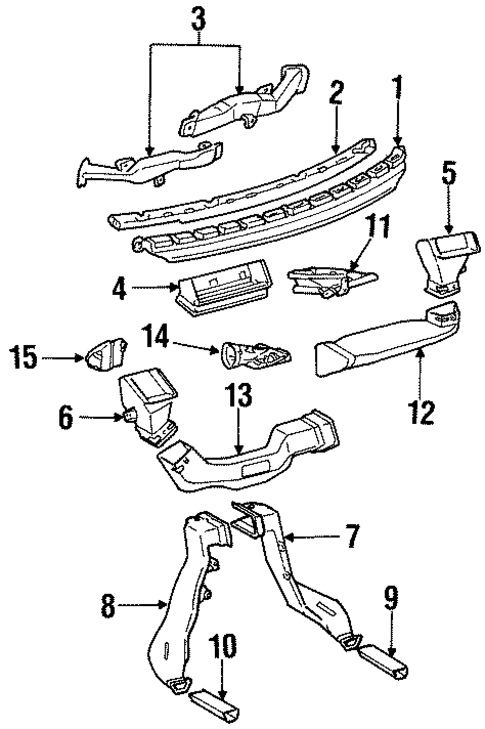 Ducts for 1993 Lexus SC300 #0