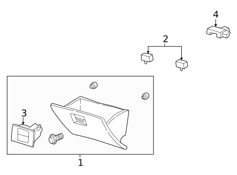Glove Box for 2005 Mercury Mountaineer #0