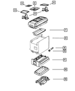 68322959AA - Interior Trim: Storage Tray Mat for Mopar Image