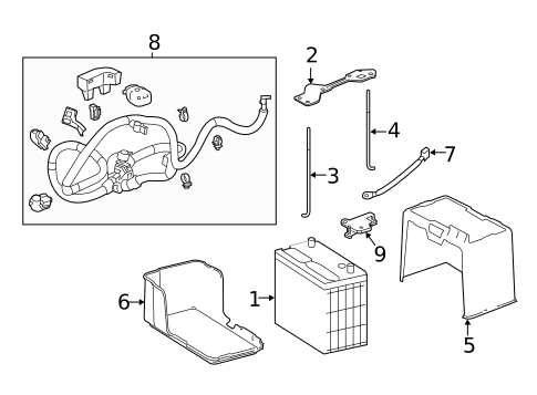 Battery for 2014 Honda Accord #0