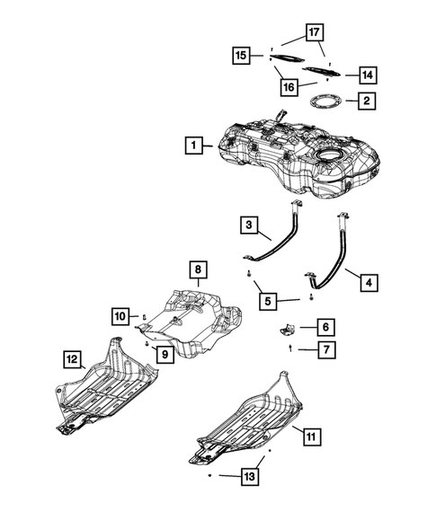 Fuel Tank for 2019 Jeep Compass #0