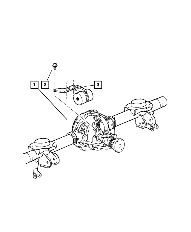 5170338AB - Rear Axle: Service Rear Axle for Mopar Image