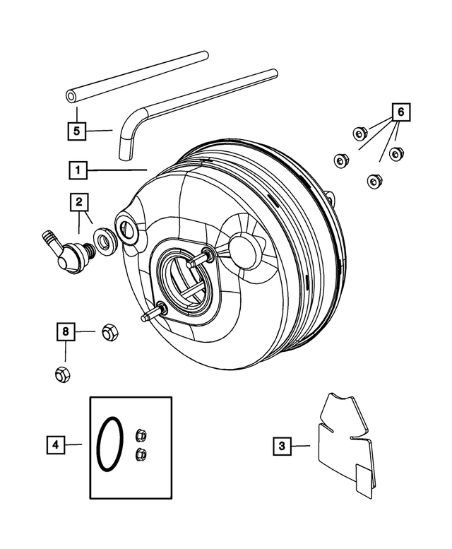 6502524 - Brakes: Hex Lock Nut for Mopar Image image