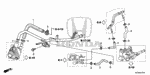 19508PZDA10 - Engine: HOSE, THROTTLE BODY IN. for Honda Image