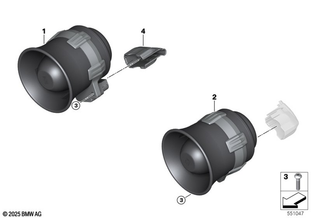 65138548518 - Audio, Navigation, Information Systems: Tone Signal System, Right - Lin for BMW-Motorrad Image