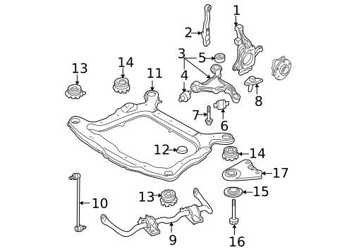 Front Suspension for 2007 Volvo S60 #1