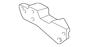 Passenger Side Rear Bumper Impact Bar Bracket 15548454 GM ...